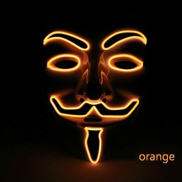 Clubbing Rave Party Light Up Scary LED Mask Costume Cosplay - Picture 6 of 14